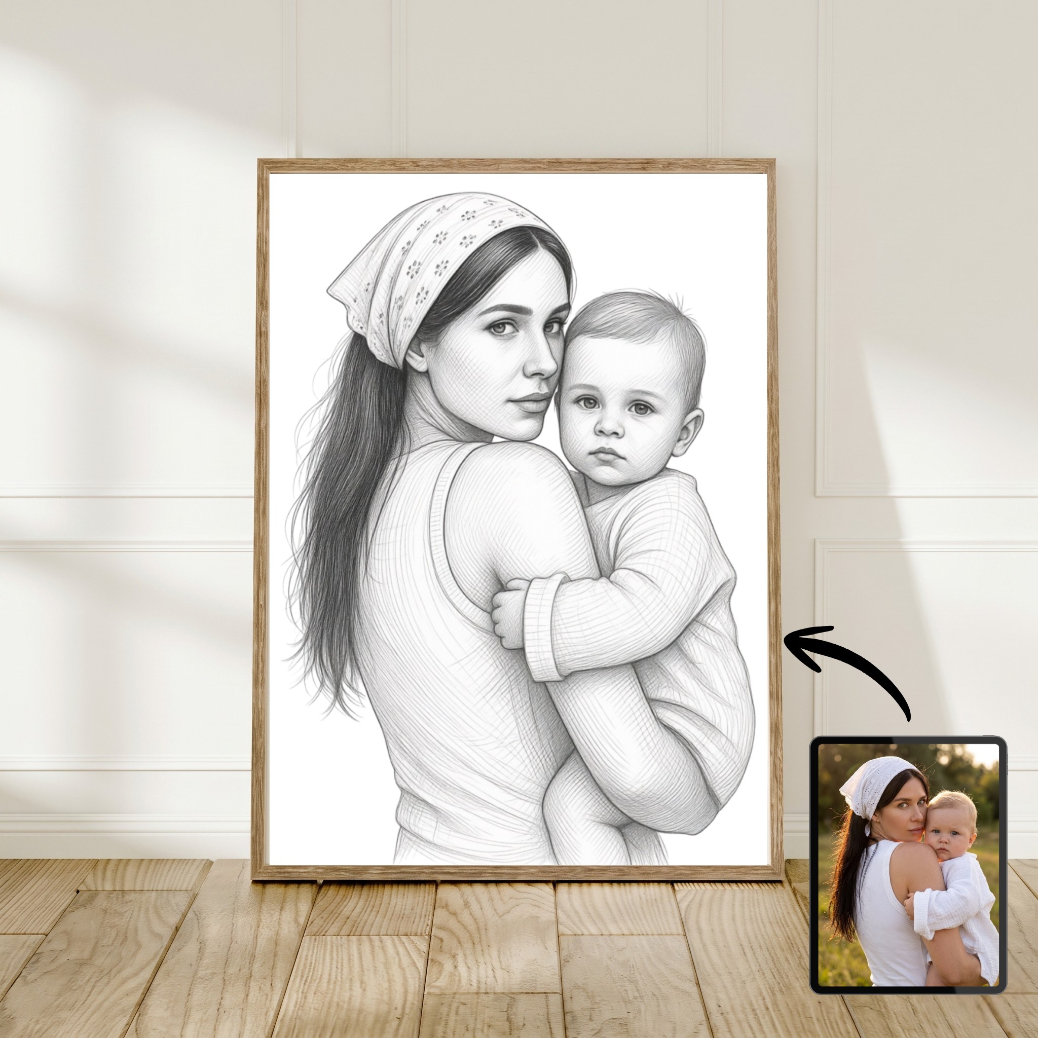 Gepersonaliseerd Fotocadeau In Sketch