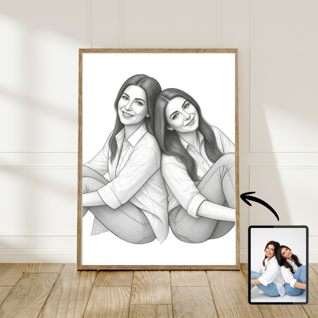Gepersonaliseerd Fotocadeau In Sketch