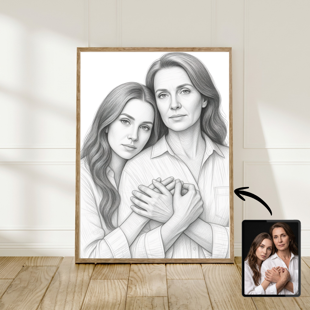 Gepersonaliseerd Fotocadeau In Sketch